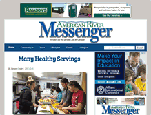 Tablet Screenshot of americanrivermessenger.com